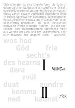 Mundart I Lyrik II von Bacowsky,  Helmut