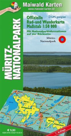 Müritz = Offizielle Rad- u. Wanderkarte Müritz-Nationalpark – Rückseite mit Nationalpark-Informationen von Maiwald,  Detlef sen. und Björn jr., Maiwald,  Gabriele