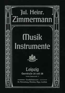 Musik-Instrumente-Katalog von Joppig,  Günther, Zimmermann,  Julius H