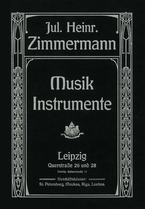 Musik-Instrumente-Katalog von Joppig,  Günther, Zimmermann,  Julius H