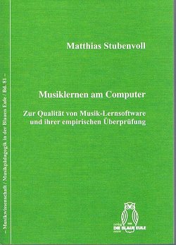 Musiklernen am Computer von Stubenvoll,  Matthias