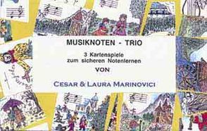 Musiknoten-Trio von Marinovici,  Cesar