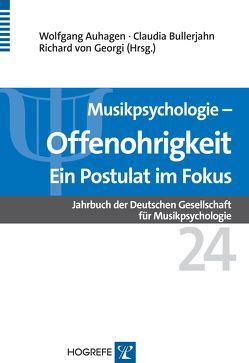 Musikpsychologie von Auhagen,  Wolfgang, Bullerjahn,  Claudia, von Georgi,  Richard