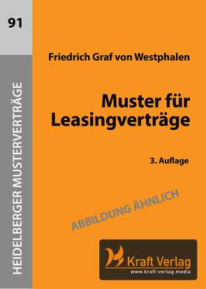 Muster für Leasingverträge von Westphalen,  Friedrich