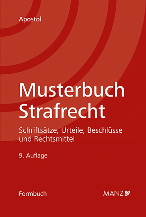 Musterbuch Strafrecht von Apostol,  Stefan