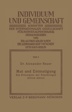 Mut und Entmutigung von Neuer,  Alexander