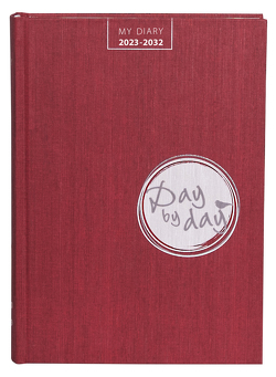 My Diary 2023-2032 „Day by Day“ chili-red von Wiermer,  Hendrik