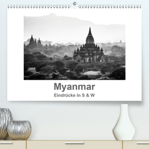 Myanmar – Eindrücke in S & W (Premium, hochwertiger DIN A2 Wandkalender 2021, Kunstdruck in Hochglanz) von Knappmann,  Britta