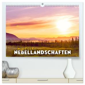 Mystische Nebellandschaften (hochwertiger Premium Wandkalender 2024 DIN A2 quer), Kunstdruck in Hochglanz von SF,  SF