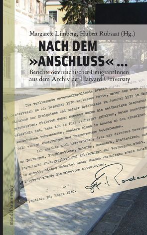 Nach dem „Anschluss“ von Limberg,  Margarete, Rübsaat,  Hubert