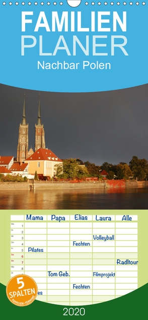 Nachbar Polen – Familienplaner hoch (Wandkalender 2020 , 21 cm x 45 cm, hoch) von Falk,  Dietmar