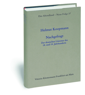 Nachgefragt von Koopmann,  Helmut