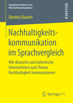 Nachhaltigkeitskommunikation im Sprachvergleich von Glausch,  Daniela