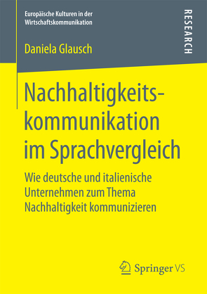 Nachhaltigkeitskommunikation im Sprachvergleich von Glausch,  Daniela