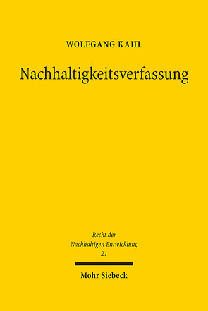 Nachhaltigkeitsverfassung von Kahl,  Wolfgang