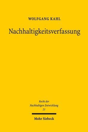 Nachhaltigkeitsverfassung von Kahl,  Wolfgang