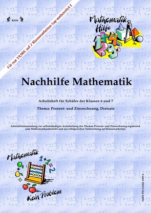 Nachhilfe Mathematik – Prozent- und Zinsrechnung, Dreisatz von RHM,  RHM