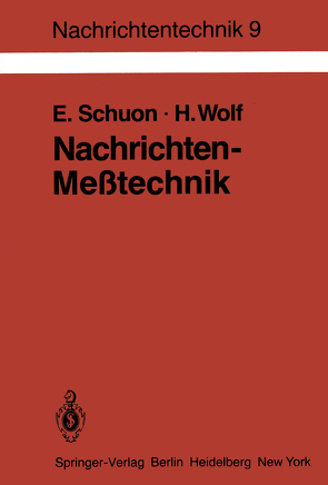 Nachrichten-Meßtechnik von Schuon,  Eberhard, Wolf,  Hellmut