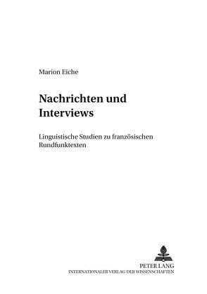 Nachrichten und Interviews von Eiche,  Marion