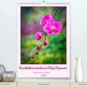 Nachtfalterorchideen in High Dynamic (Premium, hochwertiger DIN A2 Wandkalender 2023, Kunstdruck in Hochglanz) von Stenner,  C.