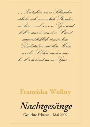 Nachtgesänge von Hellstern,  Bernhard, Wollny,  Franziska