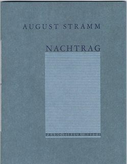 Nachtrag von Stramm,  August