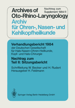 Nachtrag zum Teil II: Sitzungsbericht von Becker,  W., Rudert,  H.