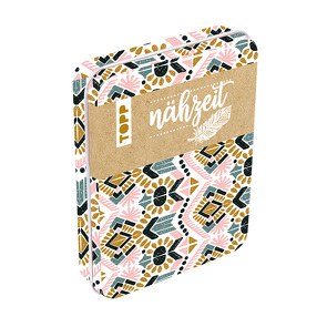 Nähzeit Reise-Nähset mit Metalldose Weiß/Rosa/Beige von frechverlag