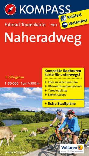 Fahrrad-Tourenkarte Naheradweg von KOMPASS-Karten GmbH