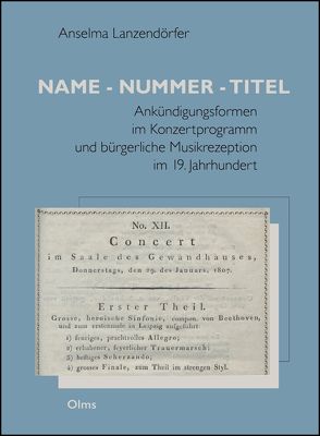 Name – Nummer – Titel von Lanzendörfer,  Anselma