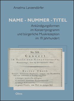 Name – Nummer – Titel von Lanzendörfer,  Anselma