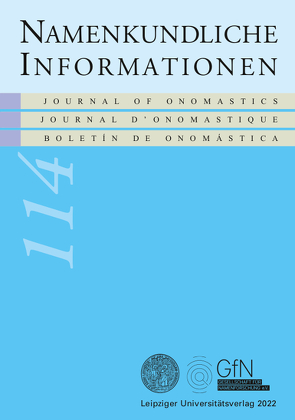 Namenkundliche Informationen 114 von Prinz,  Michael, Rampl,  Gerhard, Siegfried-Schupp,  Inga