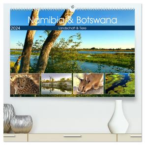 Namibia & Botswana (hochwertiger Premium Wandkalender 2024 DIN A2 quer), Kunstdruck in Hochglanz von Ziemer,  Astrid