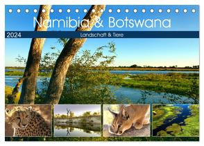 Namibia & Botswana (Tischkalender 2024 DIN A5 quer), CALVENDO Monatskalender von Ziemer,  Astrid