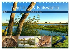 Namibia & Botswana (Wandkalender 2024 DIN A3 quer), CALVENDO Monatskalender von Ziemer,  Astrid