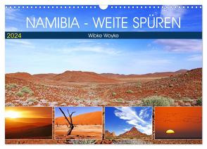 Namibia – Weite spüren (Wandkalender 2024 DIN A3 quer), CALVENDO Monatskalender von Woyke,  Wibke