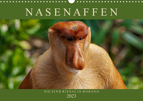 Nasenaffen von Borneo (Wandkalender 2023 DIN A3 quer) von Wünsche,  Arne