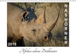 Nashörner – Afrikas seltene Dickhäuter (Wandkalender 2018 DIN A3 quer) von van der Wiel,  Irma