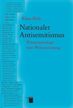 Nationaler Antisemitismus von Holz,  Klaus