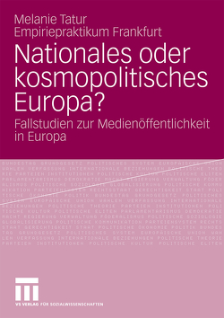 Nationales oder kosmopolitisches Europa? von Tatur,  Melanie