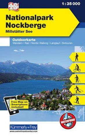 Nationalpark Nockberge Nr. 18 Outdoorkarte Österreich 1:35 000