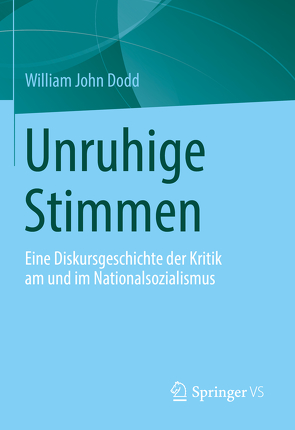 Nationalsozialismus und deutscher Diskurs von Dodd,  W J