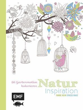 Natur Inspiration – 50 Gartenmotive kolorieren von Rathmann,  Yvonne