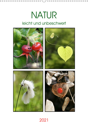 Natur leicht und unbeschwert (Wandkalender 2021 DIN A2 hoch) von Kruse,  Gisela