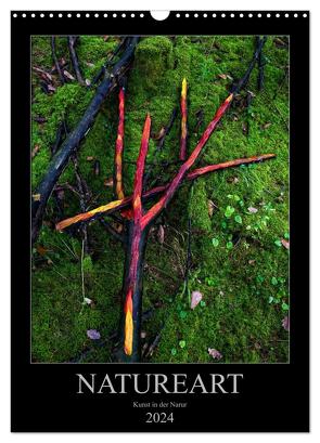 NATUREART – KUNST IN DER NATUR (Wandkalender 2024 DIN A3 hoch), CALVENDO Monatskalender von Bundrück,  Peter