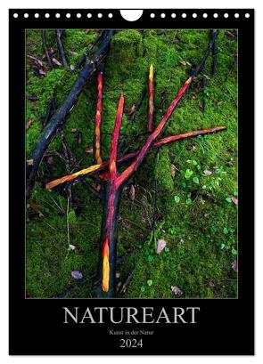 NATUREART – KUNST IN DER NATUR (Wandkalender 2024 DIN A4 hoch), CALVENDO Monatskalender von Bundrück,  Peter