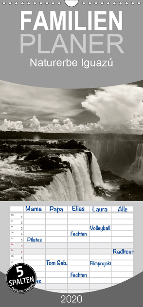 Naturerbe Iguazú – Familienplaner hoch (Wandkalender 2020 , 21 cm x 45 cm, hoch) von boeTtchEr,  U