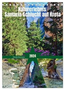 Naturerlebnis Samaria Schlucht auf Kreta (Tischkalender 2024 DIN A5 hoch), CALVENDO Monatskalender von Kleemann,  Claudia