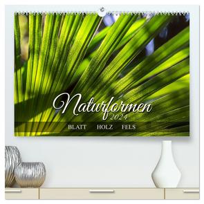 Naturformen, Blatt, Holz, Fels (hochwertiger Premium Wandkalender 2024 DIN A2 quer), Kunstdruck in Hochglanz von Braun,  Werner