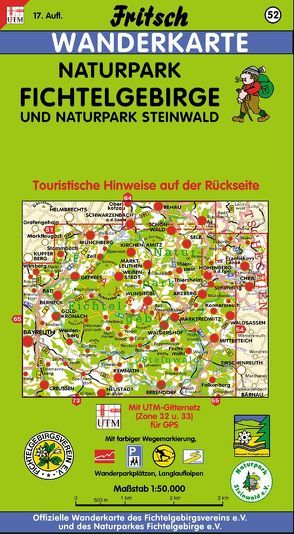 Naturpark Fichtelgebirge und Naturpark Steinwald von Fritsch Landkartenverlag